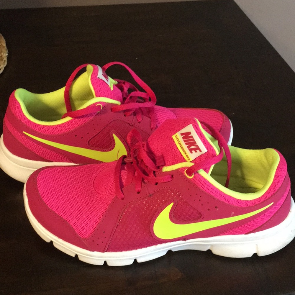 Nike’s - Neon Pink & Yellow